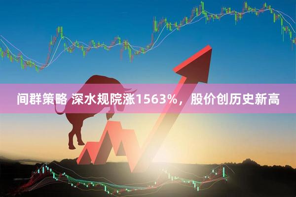 间群策略 深水规院涨1563%，股价创历史新高
